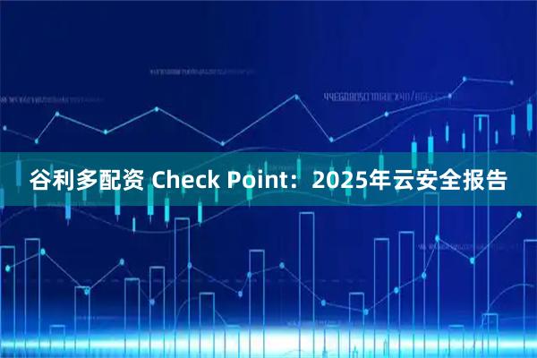 谷利多配资 Check Point：2025年云安全报告
